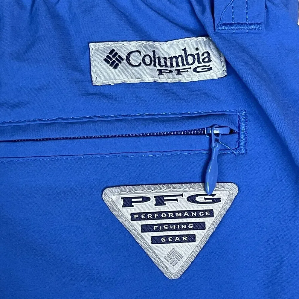 Columbia Shorts Mens XXL Blue PFG Backcast III Water Shorts PFG Omni Shade Adult